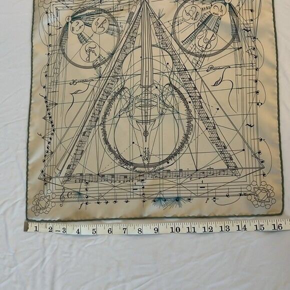 Hermes Gavroche La Musique des Spheres - white/cream with green 45cm - Picture 3 of 12